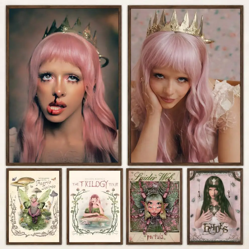 Alternative Pop Singer Melanie Martinez Poster Self‑Adhesive Waterproof Poster Sticker Coffee House Bar Wall Art Home Decor