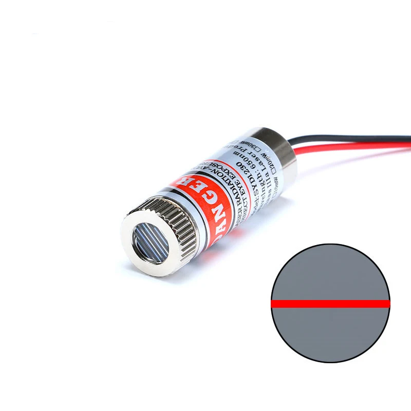 Focus Module Head 12x35mm 3~5V 5mW 650nm Industrial Grade Red Cross Red Dot/line/cross Focus Module Head Tools Reliable