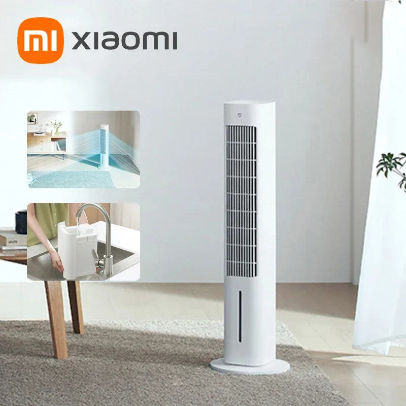 XIAOMI MIJIA Smatr Evaporative Cooling Fan Cooler 7.9m/s Strong Wind Speed 99.99% Antibacterial Rate Portable Air Conditioner