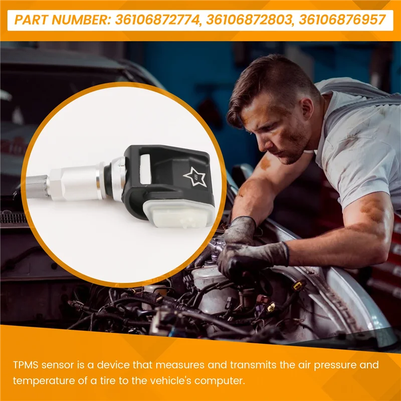 

Датчик контроля давления в шинах TPMS для BMW 320I 330E 520I 530E 540I M550I 840I X5 X6 X7 36106876957 36106872774