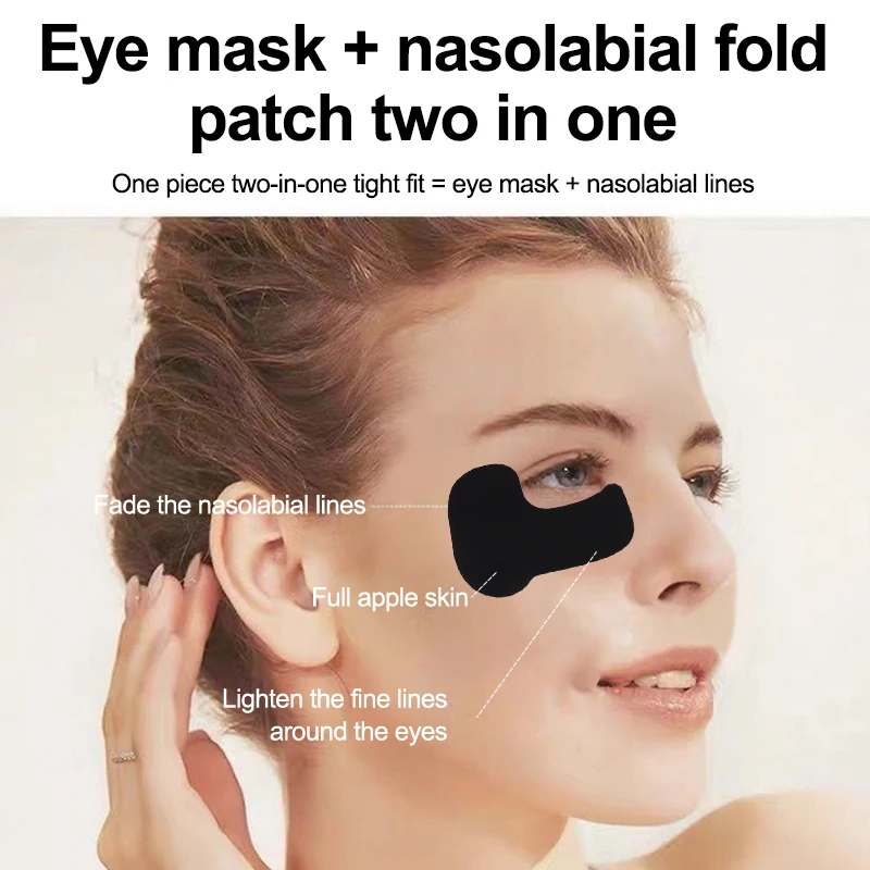 1 par de parches reutilizables para máscara de ojos, almohadillas de silicona, parche esencial para crema de ojos, parche para eliminación de arrugas de ojos, cuidado de la piel de los ojos