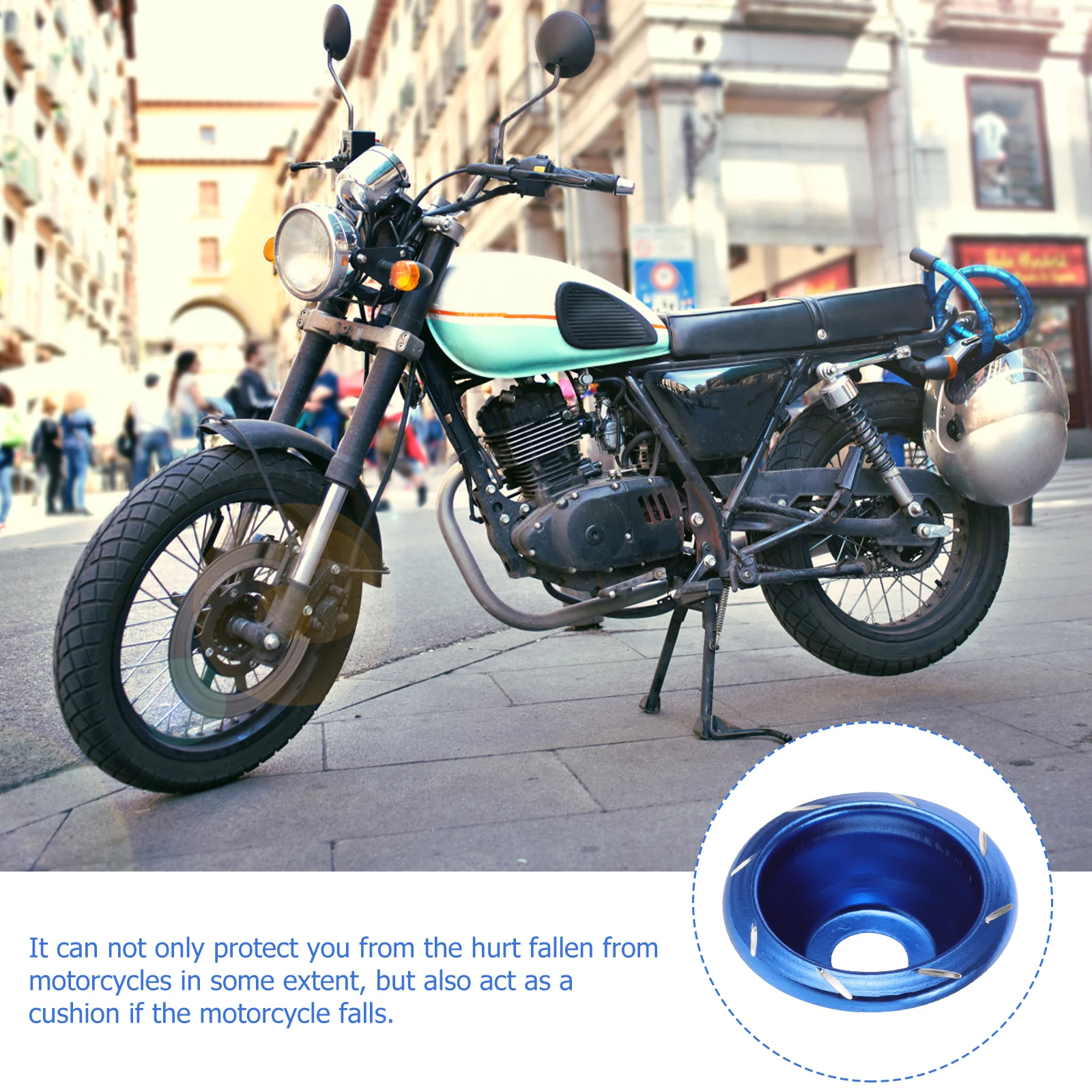 

2PCS Front Fork Cup Motorcycle Scooter Electric Bike Wheel Crash Protector Red Aluminum Alloy Frame Sliders Anti Fall