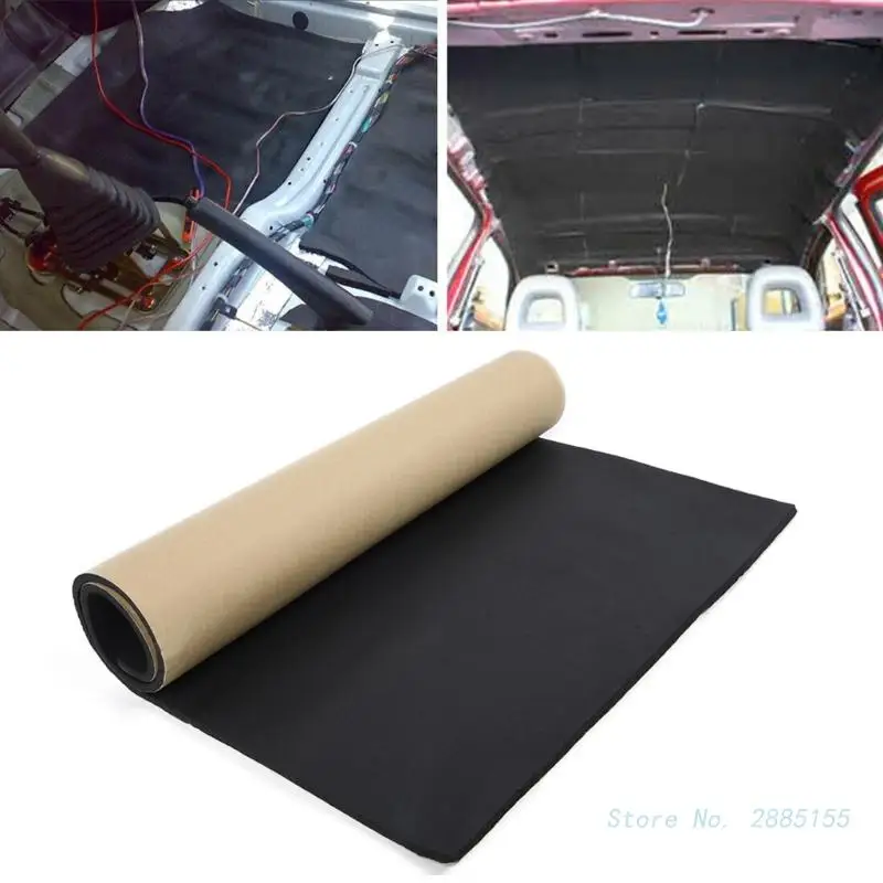 200*50cm 10/20mm Car Sound Hot Deadener Mat Noise Proof Bonnet Insulation Deadening Engine Firewall Heat Foam Cotton Sticker