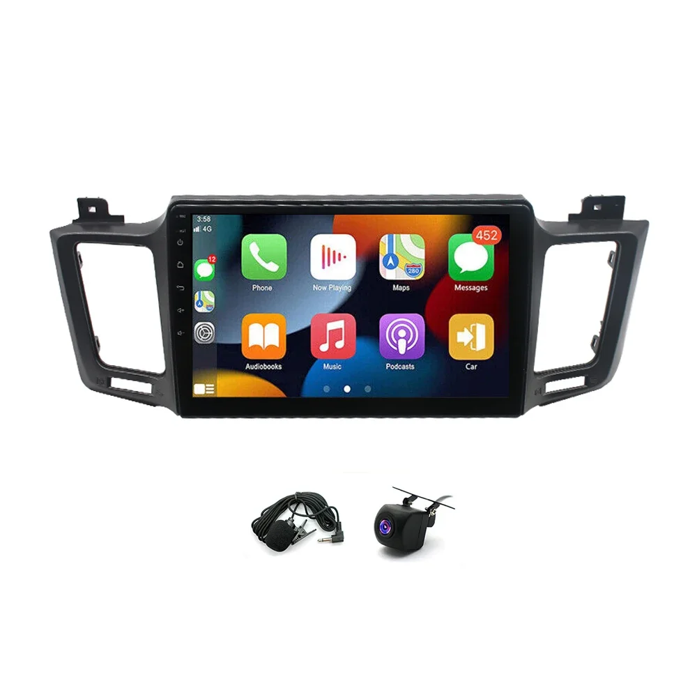 

10Inch Carplay Car Stereo Radio Android 13 GPS Navi 4+64GB Compatible for RAV4 2013-2018