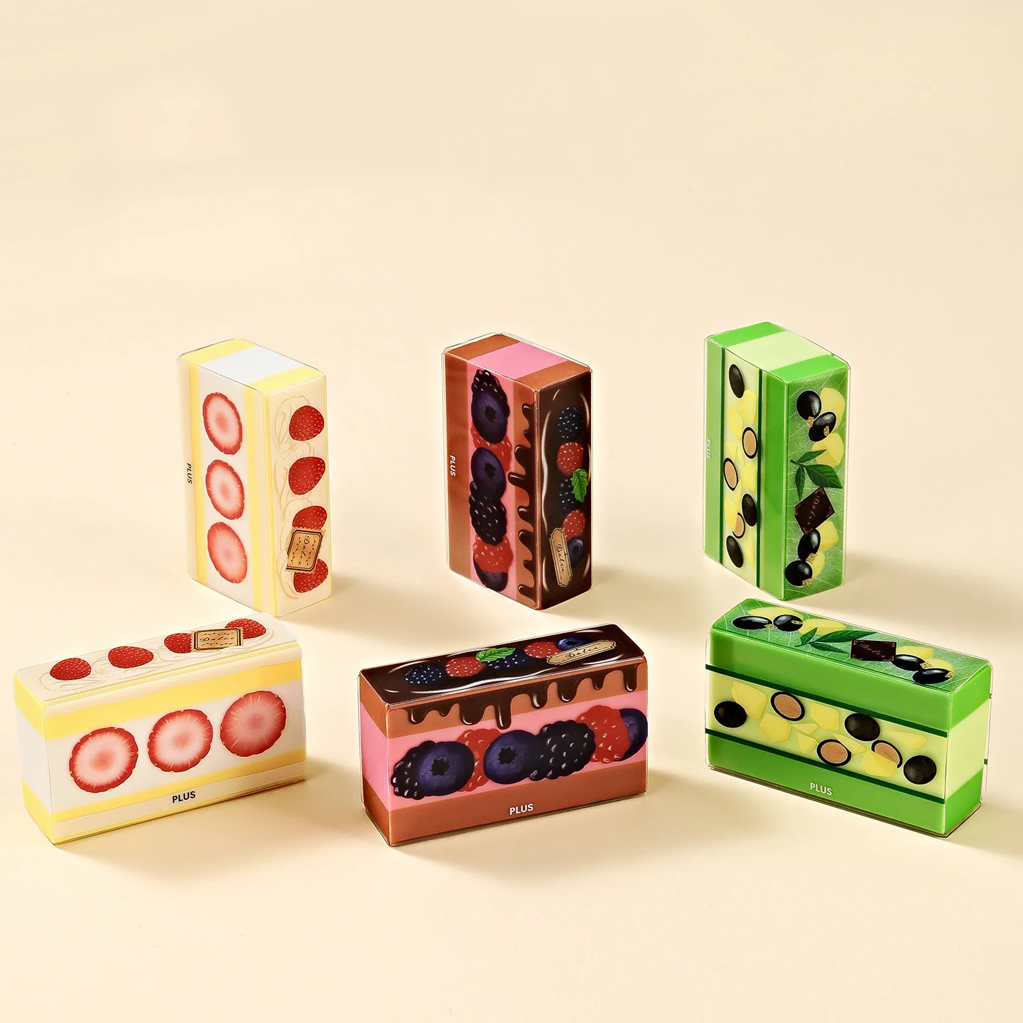 Japan PLUS cake eraser creative food rubber simulation dessert crumb rubber student stationery