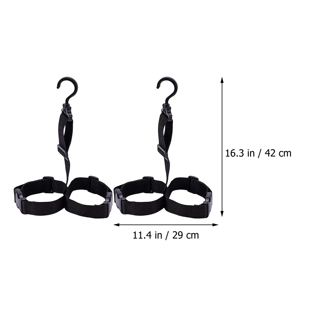 2 Sets Shoe Rack Boot Hanging Hook Outdoor Fishing Strap Boots Hanger Plastic Buckle Wader