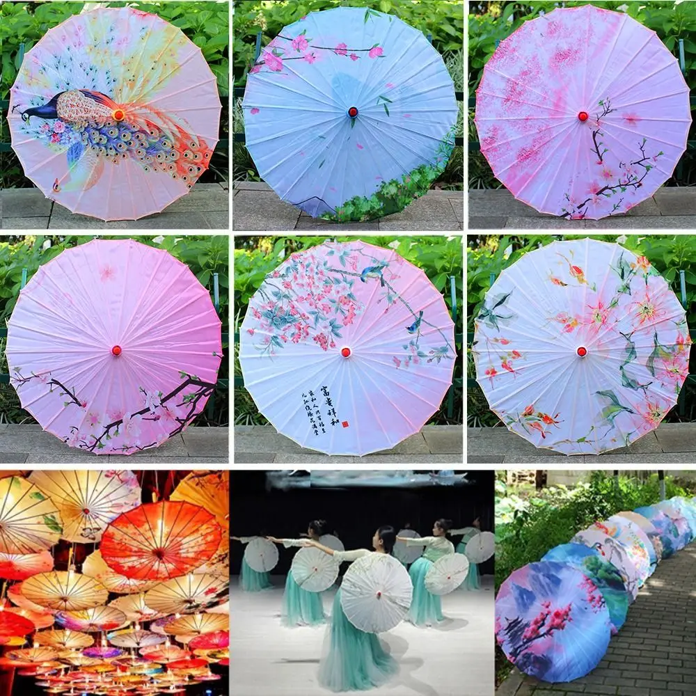 

Высококачественный китайский античный стиль, зонт из промасленной бумаги, 56 см, 10 цветов, декоративный зонт, украшение для танцевального выступления