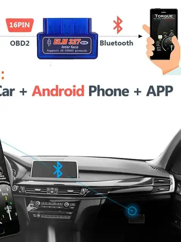 16 PIN Interface V2.1 ELM327 OBD2 Mini Code Reader Scan Tool Car Scanner For Android Diagnostic-Tool OBDII OBD 2 For A