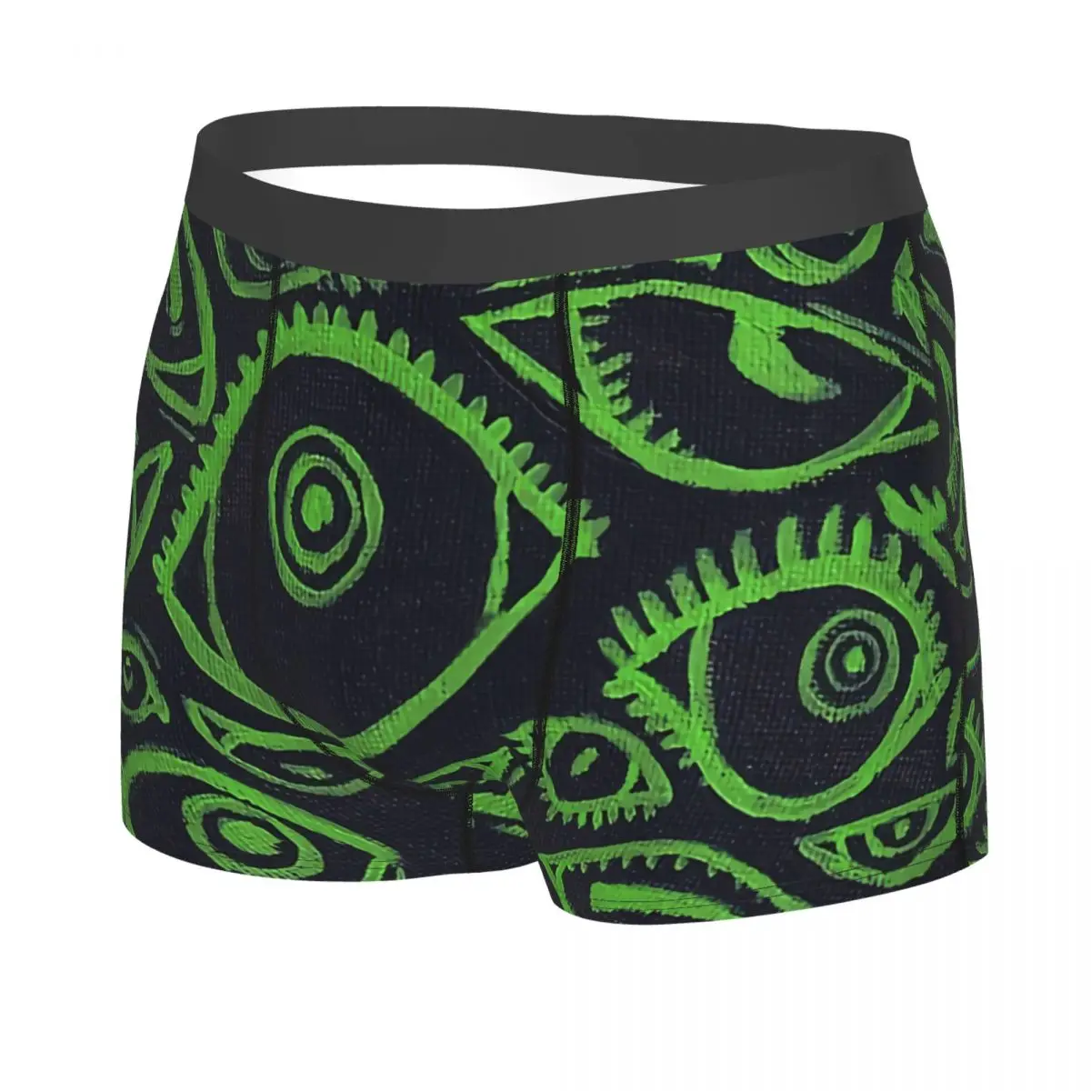 Lime Green Man's Boxer Briefs Cthulhu Breathable Creative Underwear High Quality Print Shorts Gift Idea