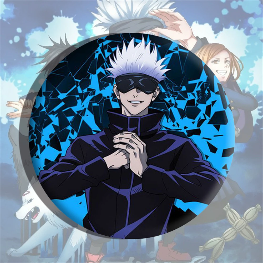 Anime Jujutsu Kaisen Itadori Yuji Fushiguro Megumi Cosplay Costume Badge Pin SPTE Tinplate Brooch Accessories Prip Xmas Gift