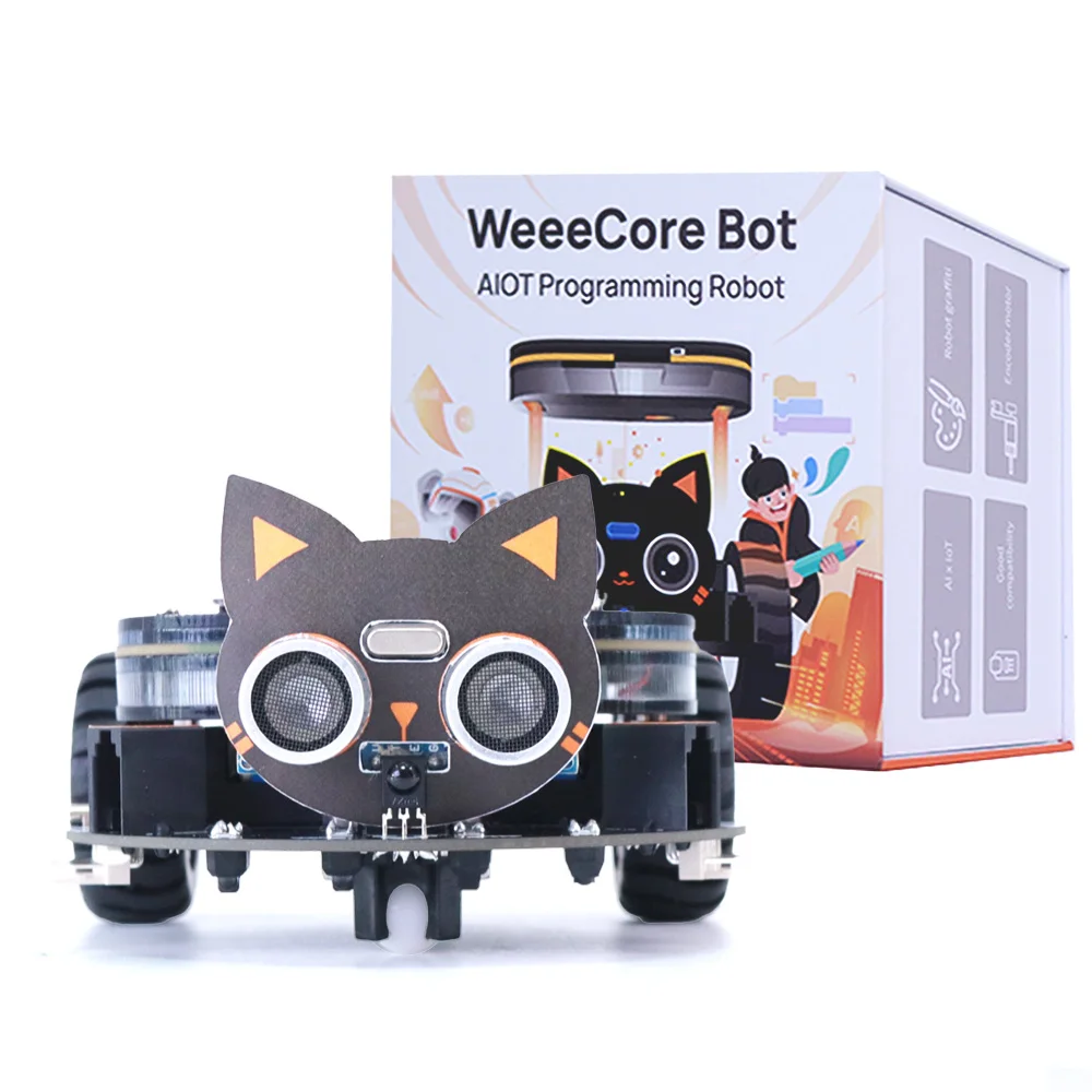 WeeeCore Bot Voice Control Scratch Python Programmable Robot Kit Science Learning STEM Education AI Robot for School