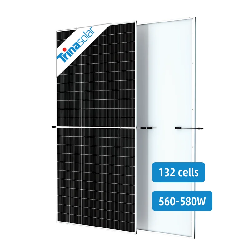 Longi/Trina/JA mono 560W 570W 580W 132cells half cells solar panels