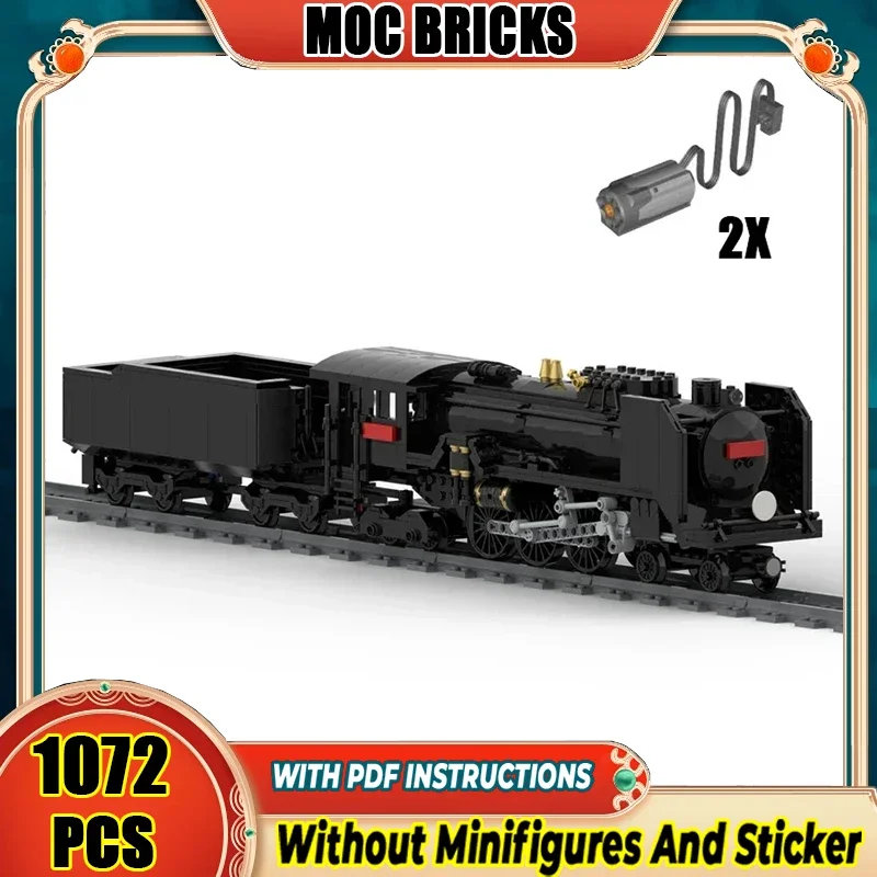 

Moc Building Bricks C62 Модель паровоза Технология Железнодорожный поезд Серия Модульные блоки Кострационная игрушка Сборка Подарки