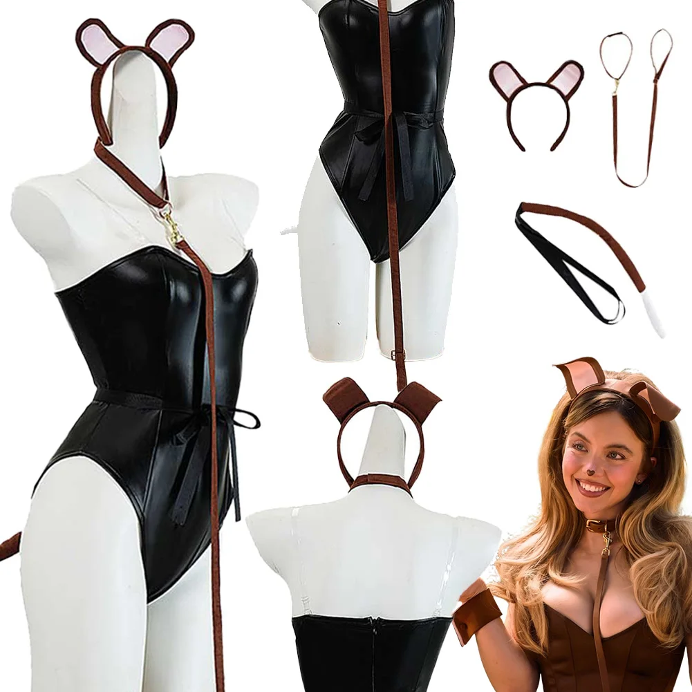 Fantasia 2026 TV Euphoria Cassie Cosplay Roupa de Gato Feminina Disfarce Fantasia Feminina Halloween Carnaval Festa