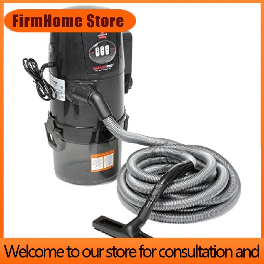 FirmHome StoreGarage Pro Wall-Mounted Wet Dry Car Vacuum/Blower With Auto Tool Kit 18P03 Gray