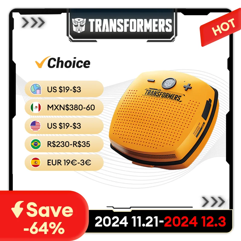 

Choice TRANSFORMERS TF-Y16 IPX5 Long Endurance Wireless Multifunctional Sound box High Power Home Theater Portable Loudspeaker