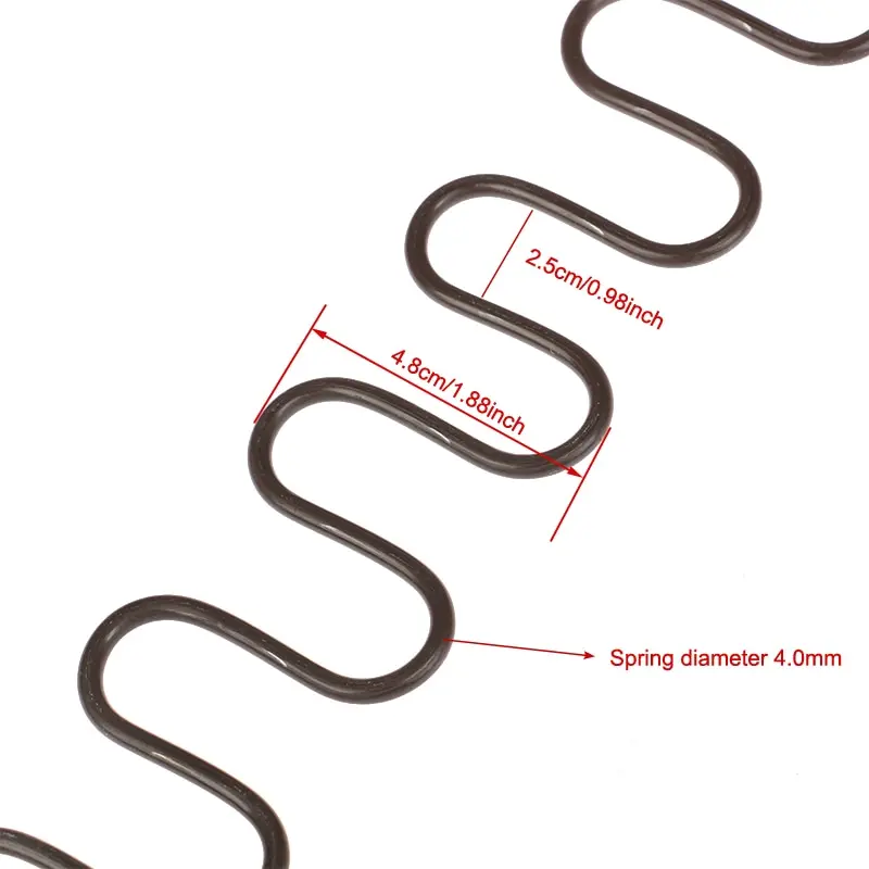 1Set Replacement Sofa Chair Springs, Furniture Spring With Clips 45cm 50cm 60cm 65cm 70cm Long Ressort Hardware