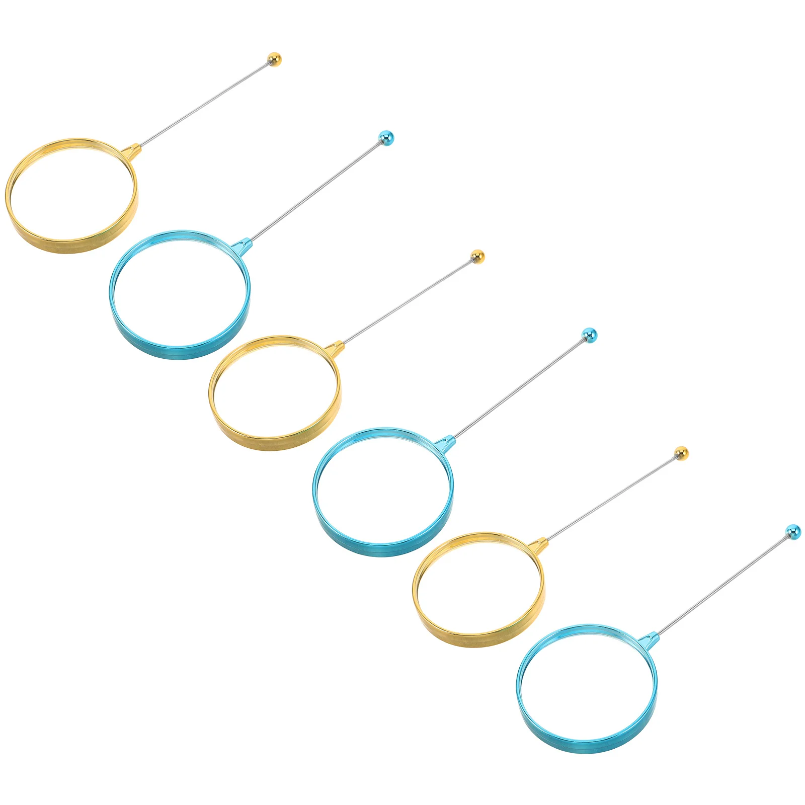 6 шт. ручные увеличительные стекла, переносные, для чтения и ювелирного дела