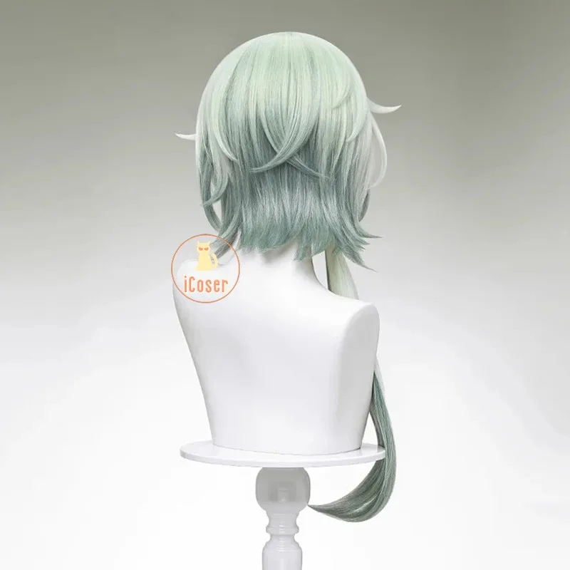 

aaa12 3iCoser Honkai Star Rail Anaxa Cosplay Wig Light Green Long Hair Anaxagoras Grove of Epiphany Amphoreus Halloween Party Wo