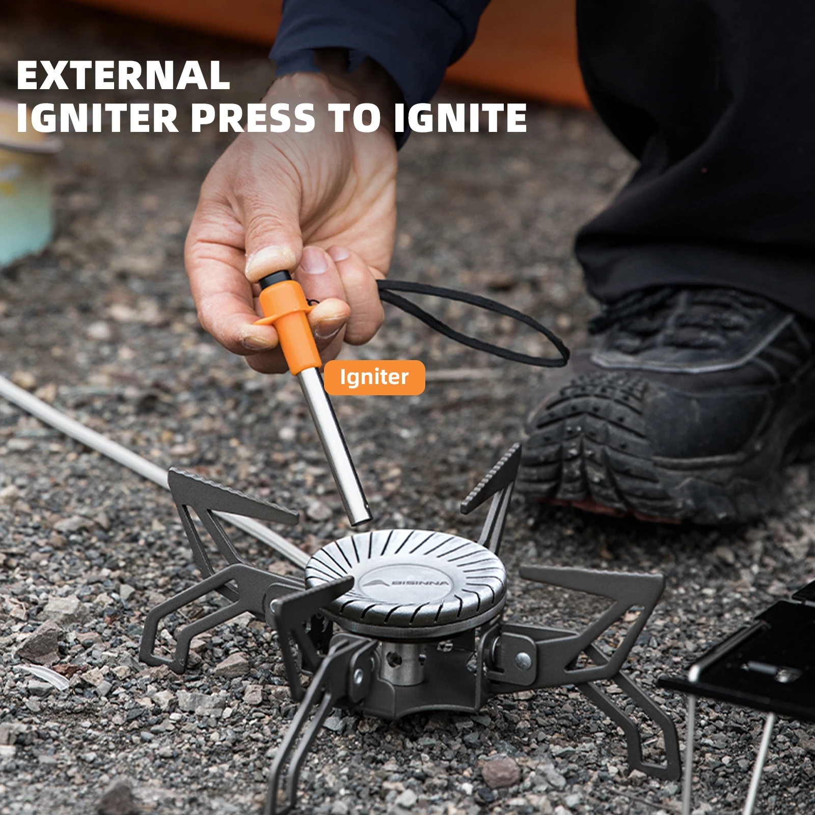 BISINNA Camping Stove 4000W Hi - Outdoor Power 'Hose' recension och pris