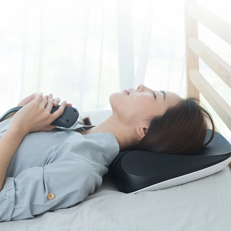 Beoka Shiatsu Heated Neck Massage Pillow Relaxation Sleeping Kneading for Body Waist Wireless Heat Application Health Care