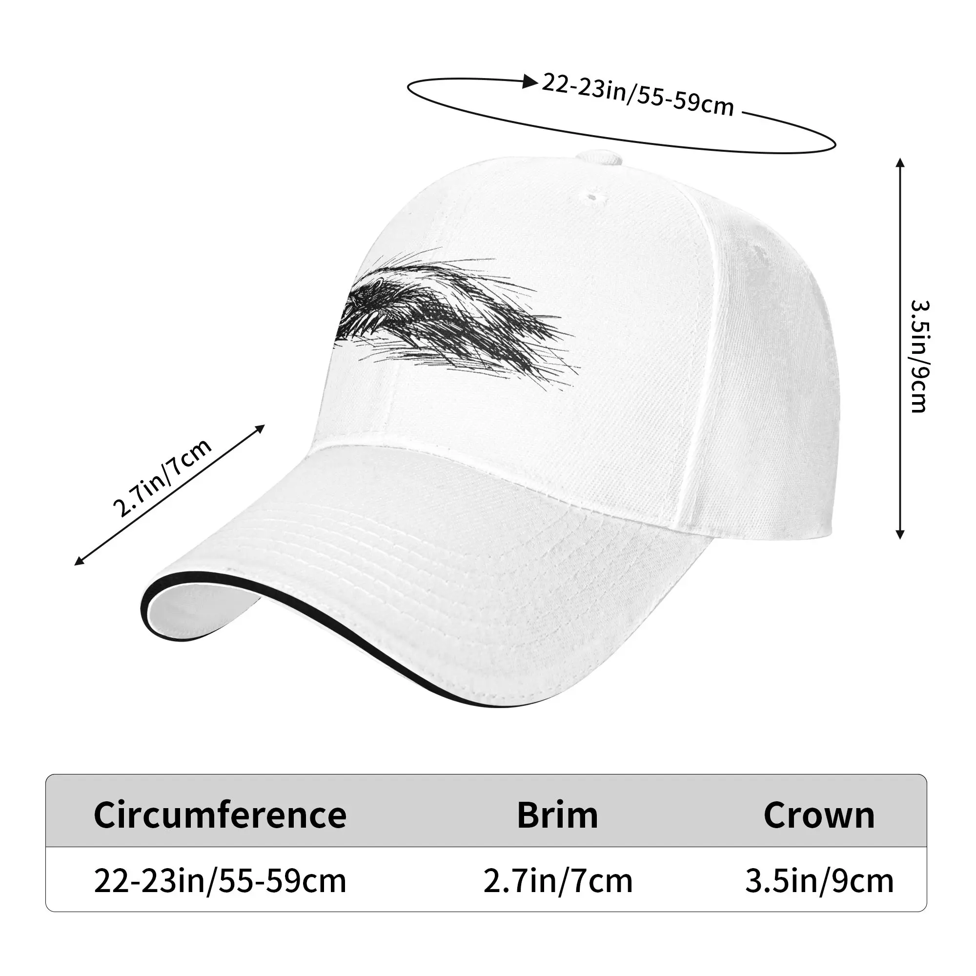 Honey Badger Scribble Sketch Aggressive Angry Wild Animal Casual Baseball Cap Outdoor Sport Trucker Hat Summer Sun Baseball Caps