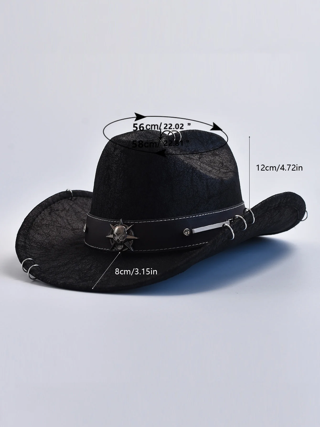 Winter Herbst Männer Western Cowboyhut Vintage Gentleman Lady Cowgirl Jazz Hut Sombrero Hombre – Detail 2