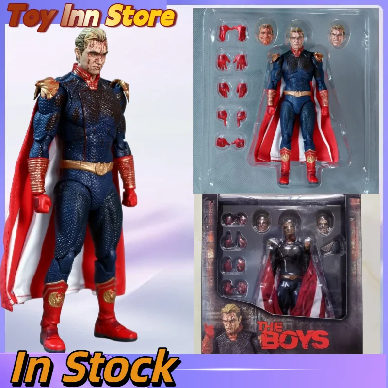 

In Stock The Boys Black Robe Special Agent Team Figure 269 Battle Damage Edition Guardian Superman Defender Joint Mobile Model