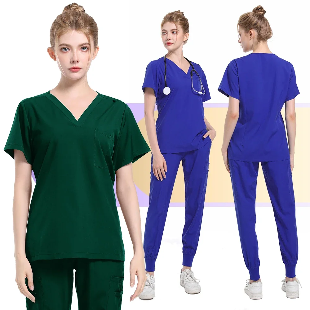 Uniforme exfoliante de alta calidad, pantalones para correr, ropa de trabajo para médico, cuidado de la salud, accesorios de Escuela de Medicina, ropa de trabajo de enfermería