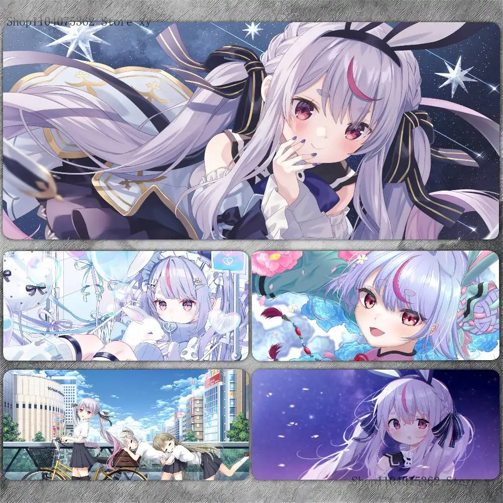 Tosaki Mimi Anime Mouse Pad Large Gaming Keyboard Mat LockEdge Rubber Computer Office Accessories