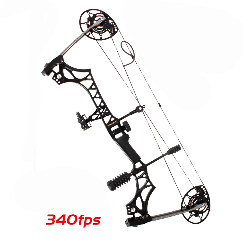 M128 Hunting Compound Bow 30-70Lbs Speed 340 fps Brace Height 7.1 Inches For Right Hand Archery Shooting High Quality Bow