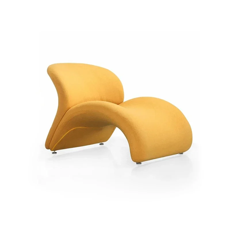

Creative Fiberglass Lounge Internet Celebrity Curved Single Sofa Lounge Balcony
