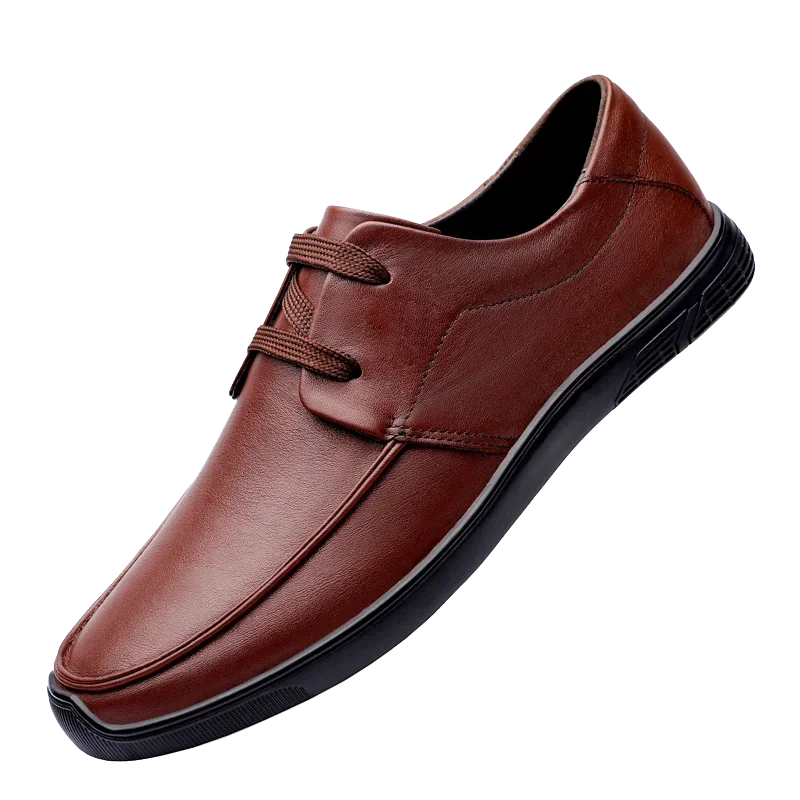 

2025 New Men's Casual and Fashionable Business Leather Shoes with Handcrafted Cowhide Uppers Loafers Men