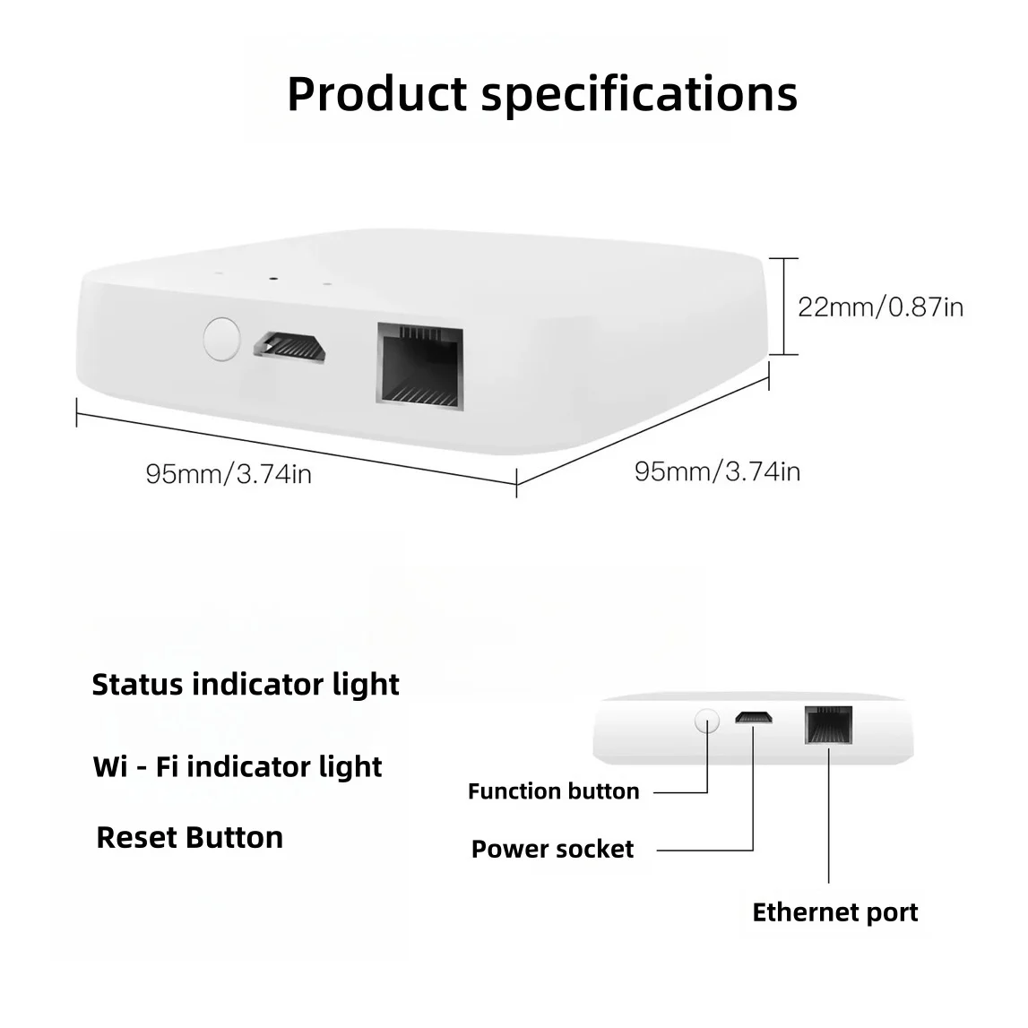 Zigbee 3.0 Wireless Multi-Mode Wired Multifunktions-Gateway, Tuya Smart Gateway