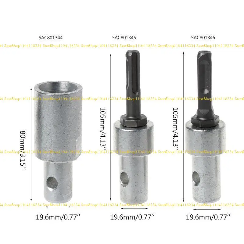 

P9FB Round Pits Slots Drill Bit Adapter For Electric Drill Convert to Earth Auger