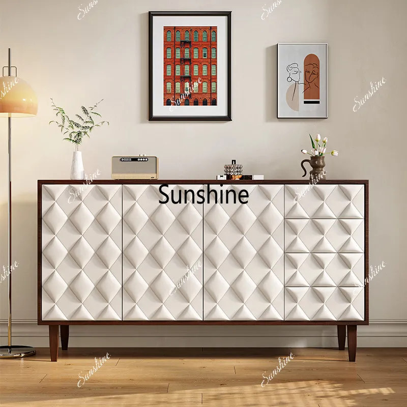 Light luxury entrance entry modern simple solid wood chest bedroom storage