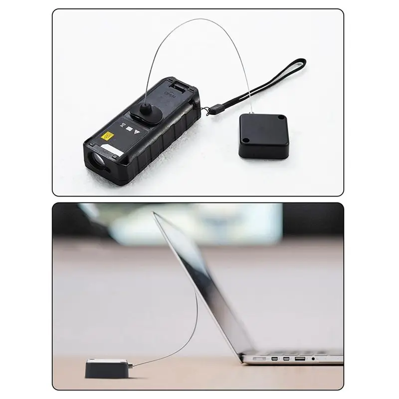 AB25-Retractable Remote Control Tethers, Remote Cable Lock , 6.6Ft /2M Remote Control Security Lock For TV And DVD 20 Pcs