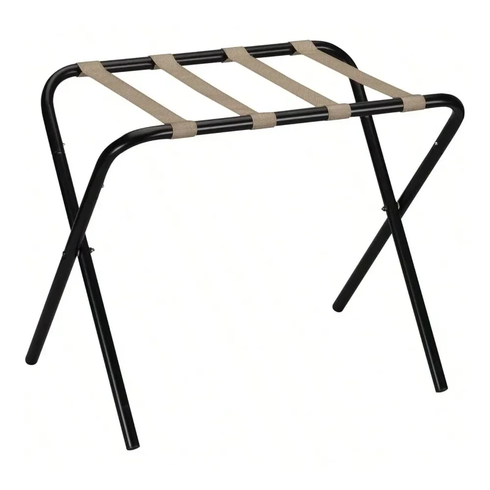 

21261 Складная багажная полка с черной рамой и ремнями цвета хаки