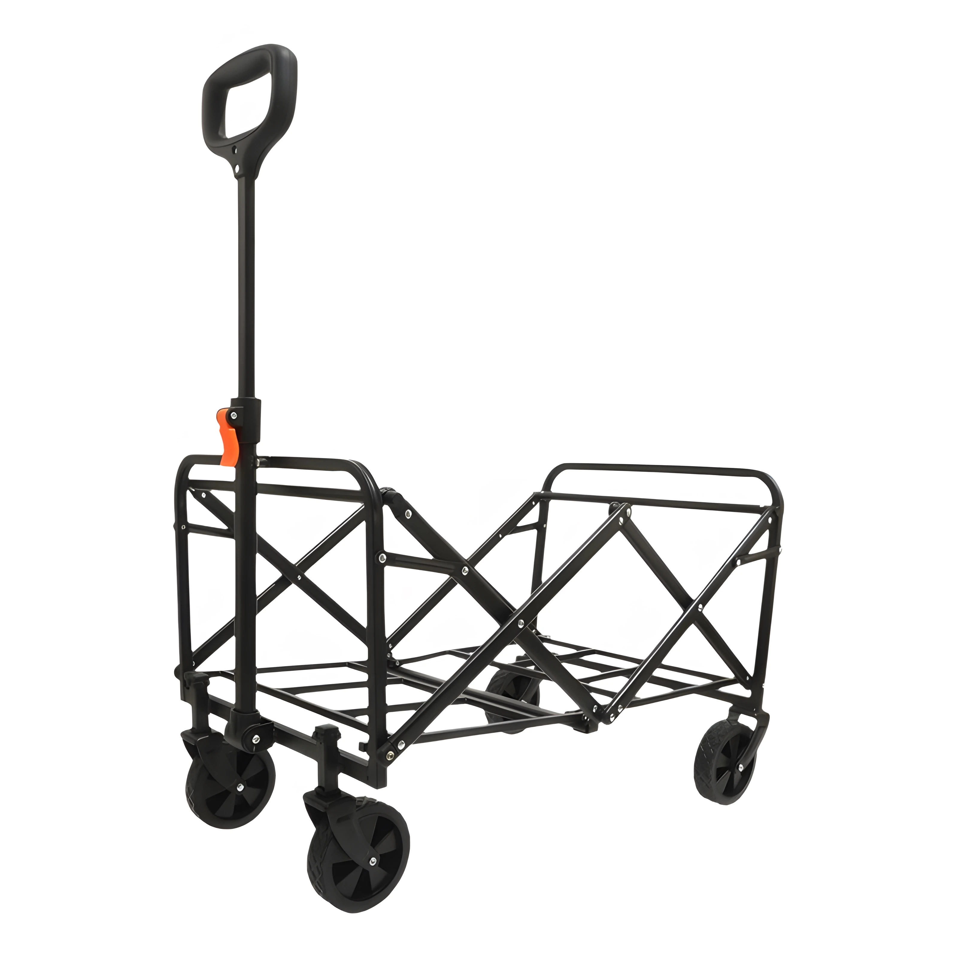 Foldable Outdoor Camping Small Trolley Camping Cart Campsite Cart Barbecue Picnic Convenient Fishing Cart