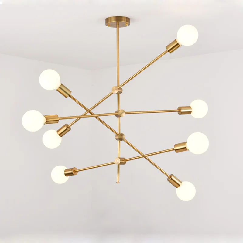 

Nordic Pendant Lamp Iron Gold Black For Bar Living Room Bedroom Dining Room E27 Geometric Indoor Luxury Lighting Pendant Lights