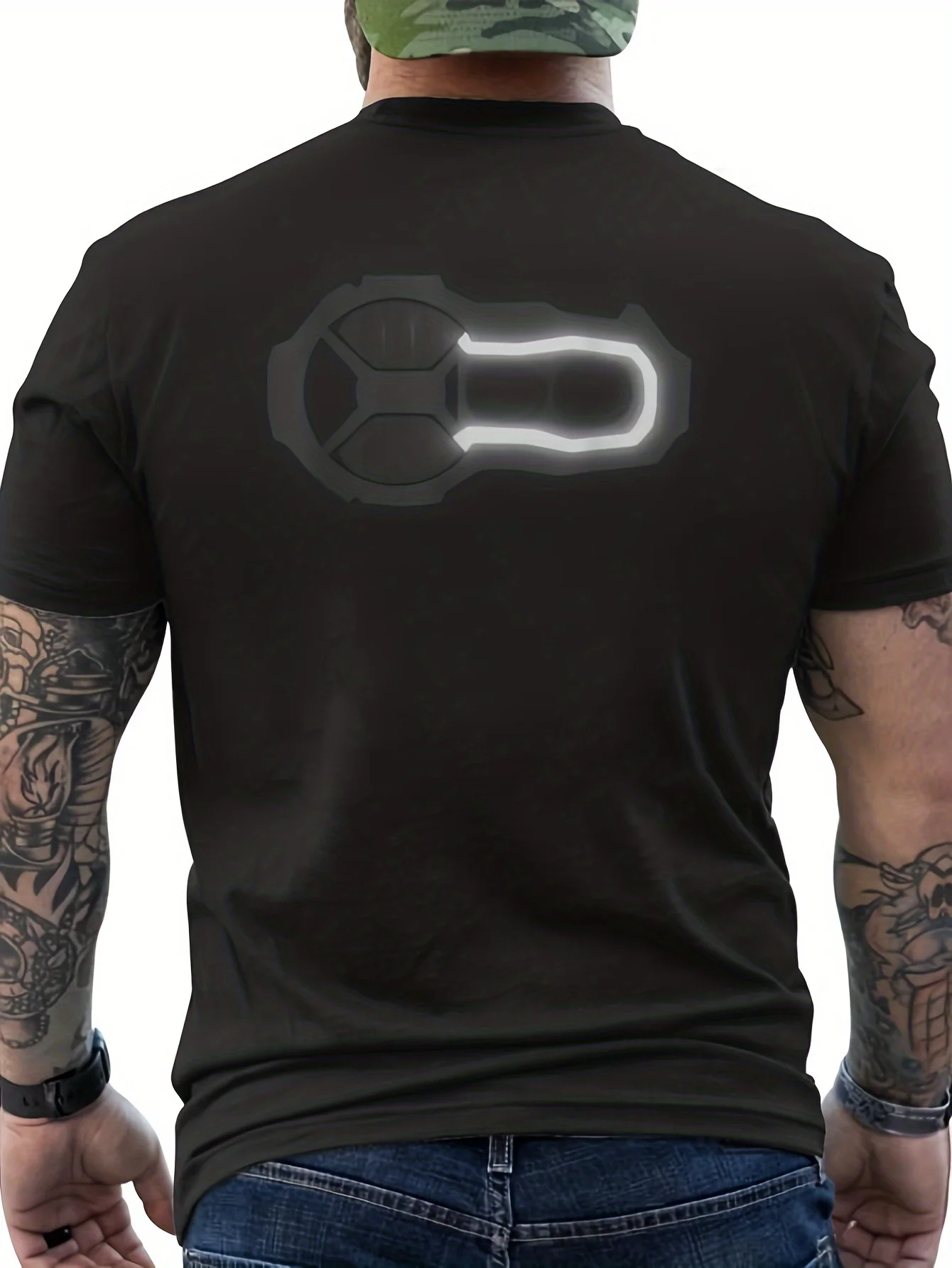 T-shirt da moto con logo GS 1250 - Traspirante, confortevole, adatta a tutte le stagioni, con stampa grafica