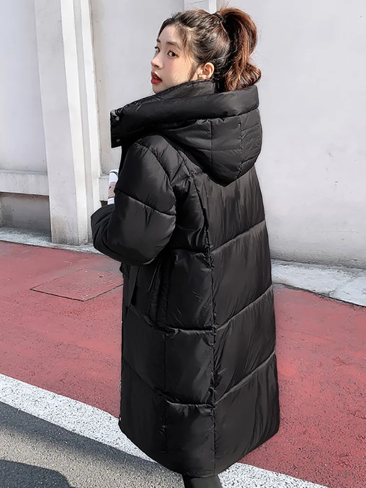 Vielleicht Warm Thick Winter parka lungo da donna cappotto giacca elegante da donna giacca imbottita in cotone invernale capispalla con cappuccio