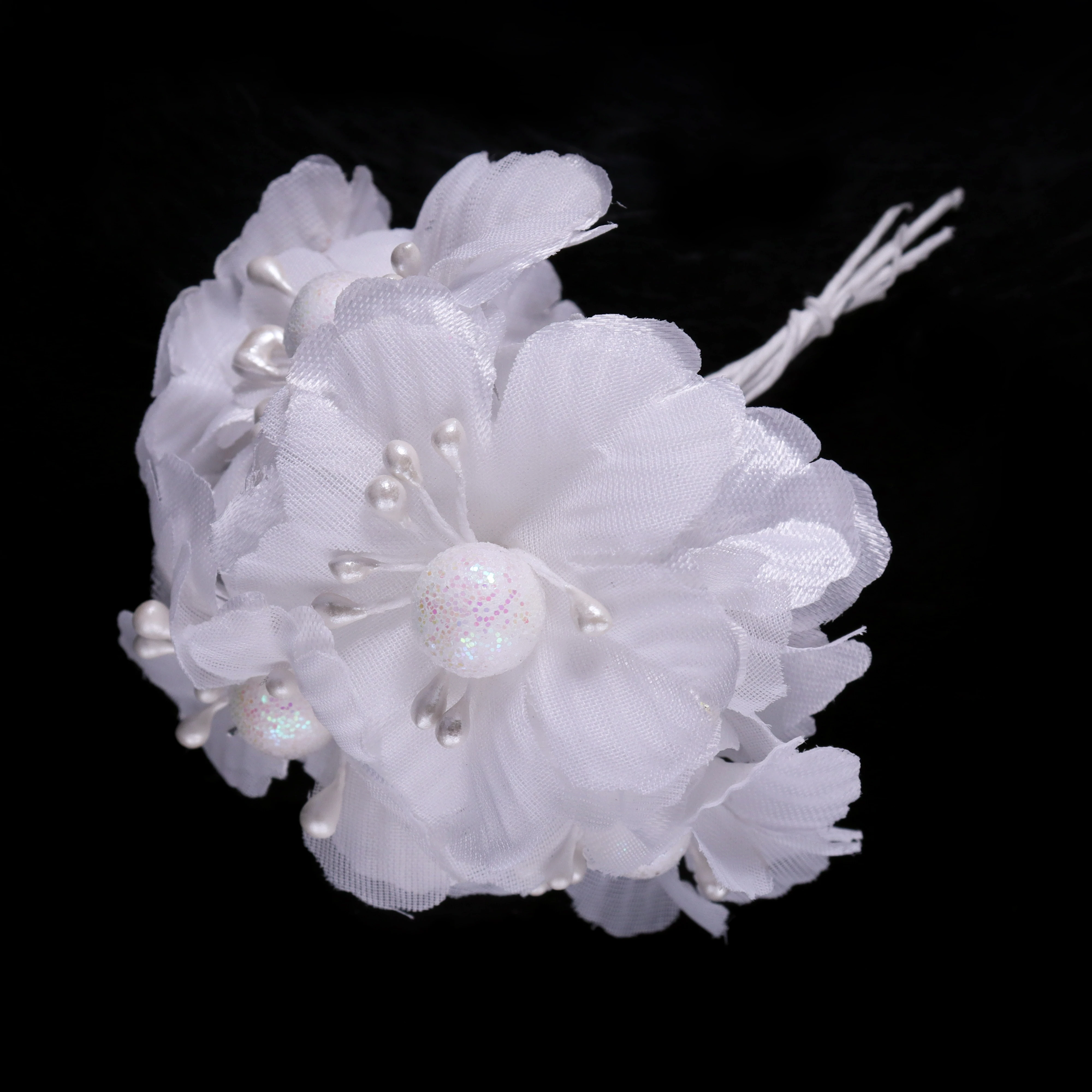 

6Pcs Artificial Flowers Wedding Bouquet Scrapbook Christmas Decoration Wreath Home Garden Silk Stamen Tea Rose Bud DIY Gift Box