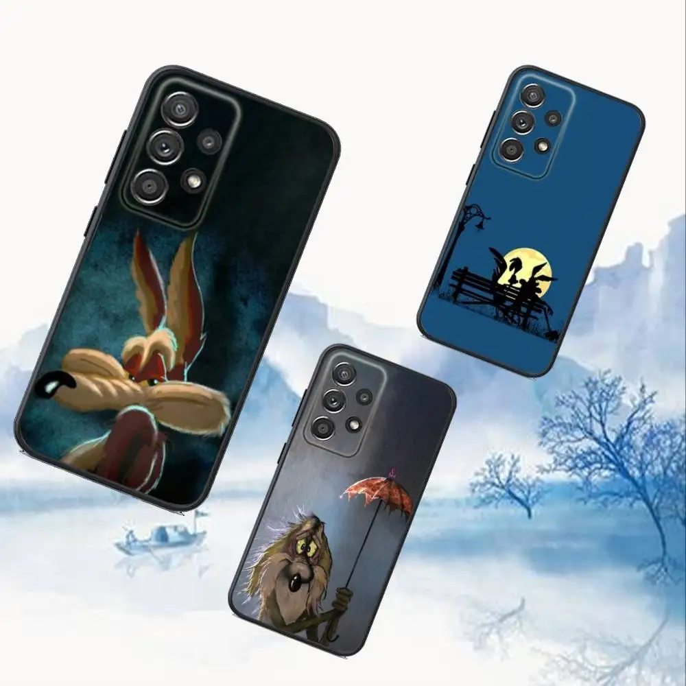 

W-Willy C-Coyote Anime Phone Case For Samsung S25,S24,S21,S22,S23,S30,Ultra,S20,Plus,Fe,Lite,Note,10,9,5G Black Cover