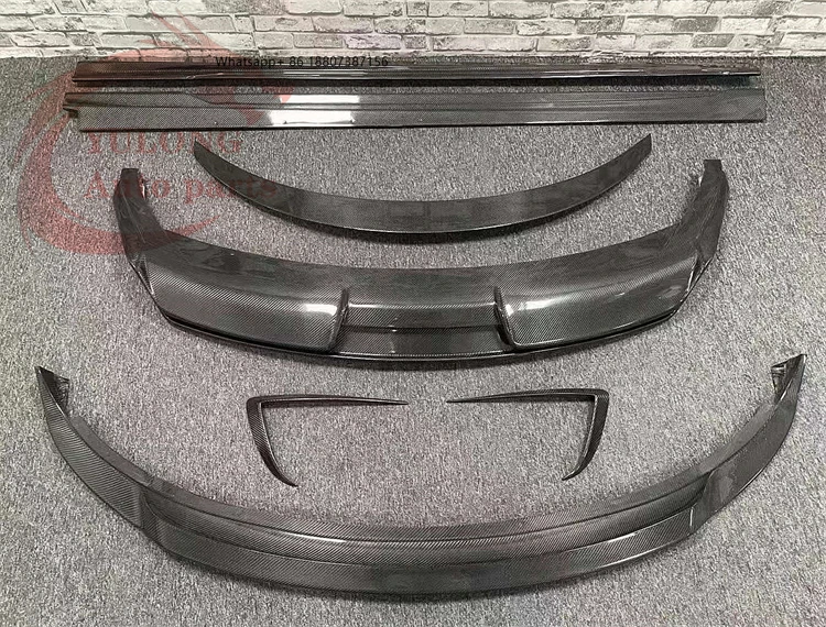 

High quality ART style carbon fiber front lip side skirt extension rear diffuser rear spoiler for the 19+Tesla Model 3