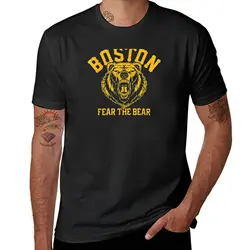 Fear The Bear Hockey attenzione a Boston Gameday Bruin Gift t-shirt asciugatura rapida per un ragazzo summer top magliette in cotone da uomo