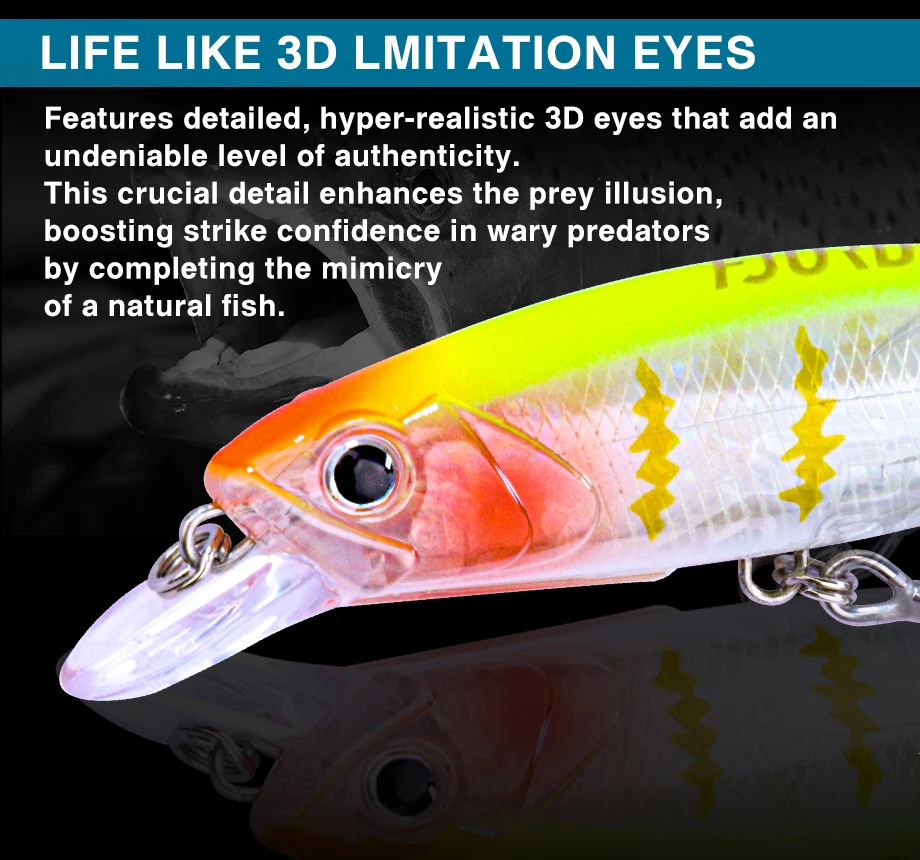 FJORD 120mm 36g 140mm 37g Topwater-Angelköder Schwimmend UV-Effekt Integrierter Stahlrahmen Künstliche Köder Angelzubehör – Detail 7