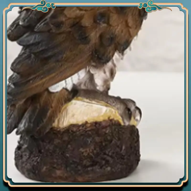 (New)-Resin Owl Statue Bird Garden Sculpture Art Figurine Decorations For Indoor/Outdoor Lawn Yard Porch Desktop Ornaments