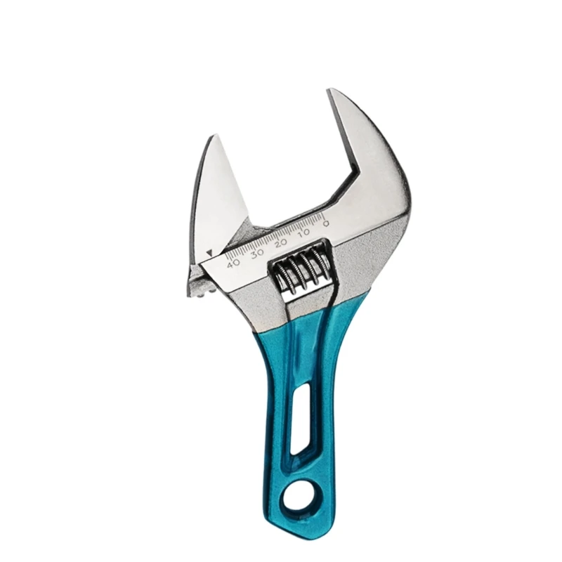 

Alloy Steel Adjustable Spanner Wide Opening Jaw Short Shaft Ergonomic Handle Tool