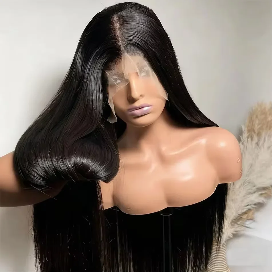 

Bone Straight 13x4 13x6 Lace Frontal Wigs Preplucked Brazilian Remy Human Hair 4x4 Transparent Lace Front Wig Human Hair